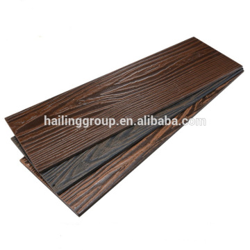 House Decoration Exterior Wall Wood Grain Fiber Cement Plank